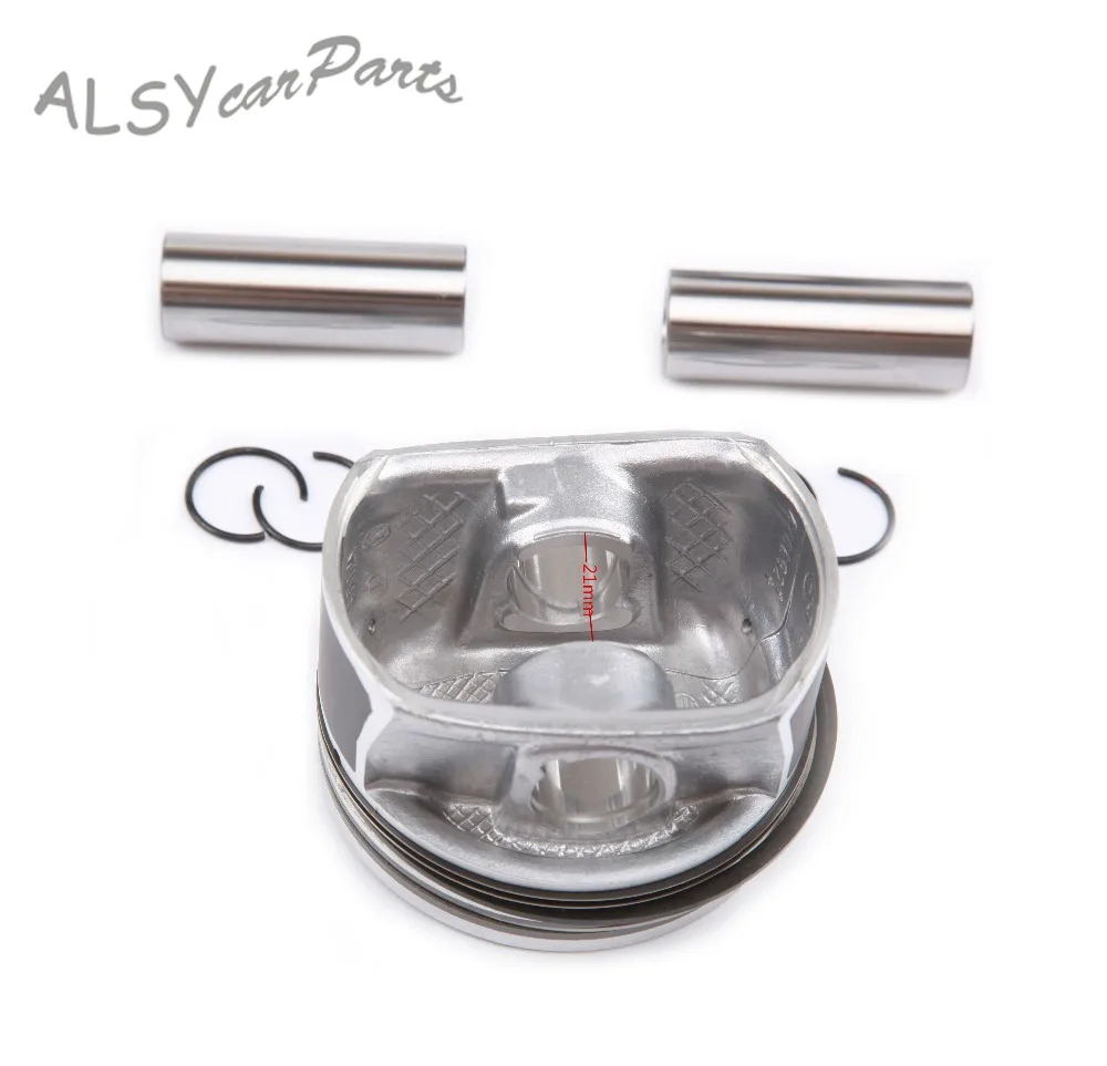 Комплект поршневых и колец YIMIAOMO OEM 03C 107 065CK 76 5 мм STD для VW Jetta Golf MK5 Passat Scirocco Audi A1 1.4TSI с