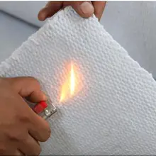 Высокотемпературный 1260 ℃ огнеупорный материал из керамического волокна, огнеупорный материал, ткань