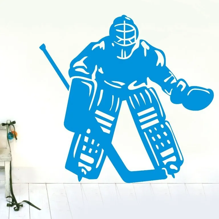 ice hockey player II sports Wall Decor Removable Vinyl Decal wall