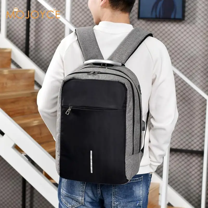 Мужской рюкзак с защитой от кражи, рюкзак для ноутбука с USB зарядкой, Водонепроницаемый модный мужской бизнес-рюкзак для путешествий, школьные сумки, сумки на плечо