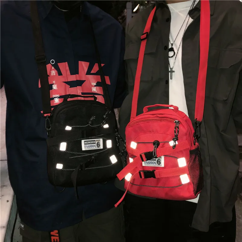 

Multi-function Drawstring Bag Men Female cossbody Oxford Hip Hop Streetwear School Bag pack for Male Travel Knapsack fashion