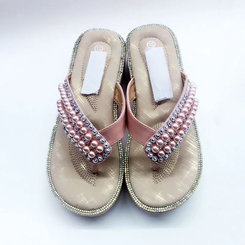 pink pearl sandals