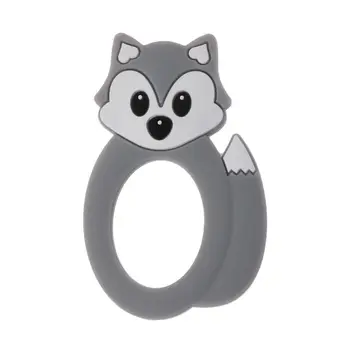 

2pcs Silicone Toy baby teether Beads DIY Chew Necklace Nursing Pendant Teether