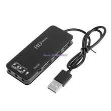 USB 2,0 3-Порты и разъёмы концентратор наушники с микрофоном стерео аудио 7.1CH Звуковая карта адаптер кабель