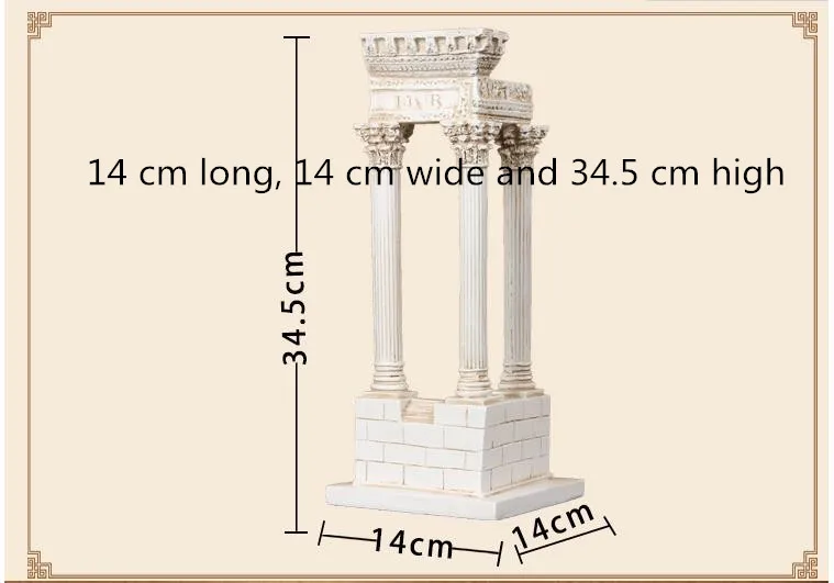 Европейские ретро римские руины серии зал уголки ручная работа, творческие украшения для дома, изделия из полимера подарки