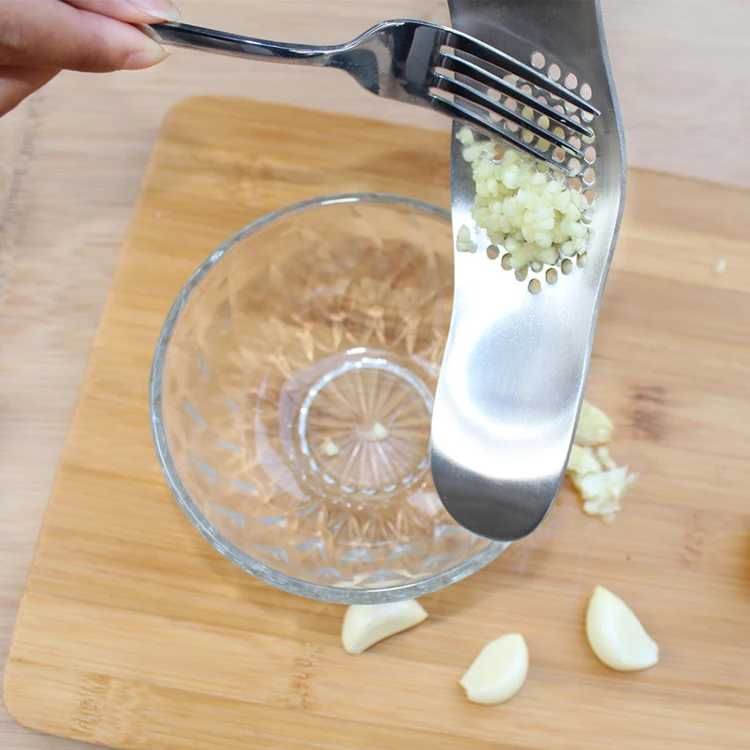 Stainless Steel Garlic Presses Tool Ginger Slicer Metal Kitchen Accessories Ginger Crusher Chopper (7)