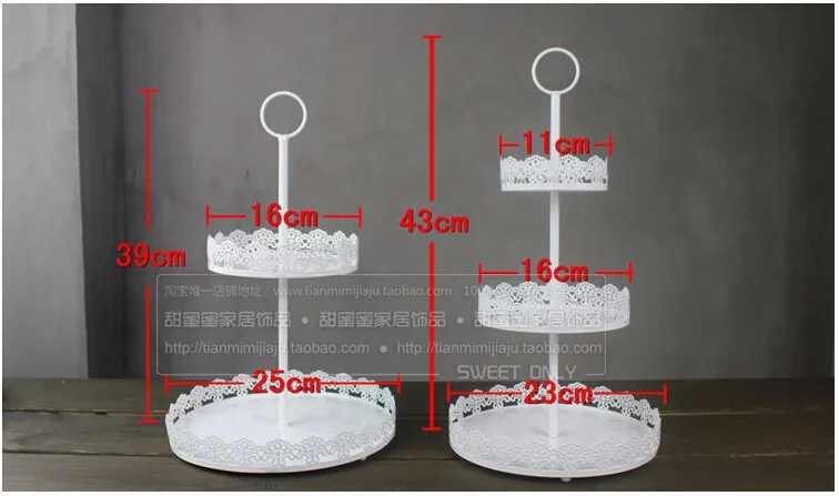 2 шт./компл. современная Европейская металлическая железная белая подставка для торта, бытовая техника для фестивалей, Свадебная подставка для торта инструменты для торта SG028