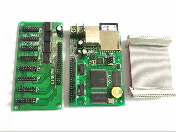 

Full color led display control card with hub transfer board,support both synchronous and asynchronous;32768 pixels controlled