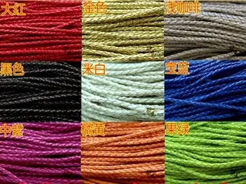 

7 colors faux leather cord/lace/strip/string 4mm x100m PU braid cord DIY accessory zakka bracelet belt free shipping