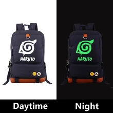 Холщовые рюкзаки с рисунком Harajuku Лидер продаж японское аниме Шаринган Наруто светящаяся школьная сумка для девочек-подростков Mochila Feminina