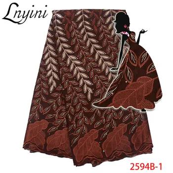 

Nigerian Cotton Lace Fabric with Stones 2019 High Quality Swiss Voile Lace Fabrics in Switzerland for Wedding Dress L2594B-1