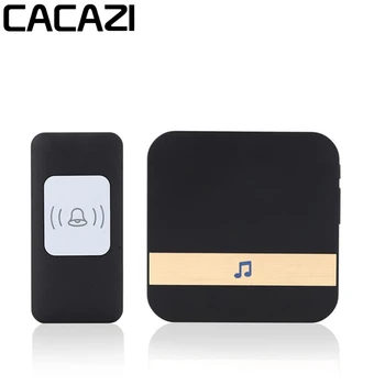 

CACAZI Smart Home Doorbell Waterproof 300m Remote Wireless Music Door Bell 52 Rings Door Chime