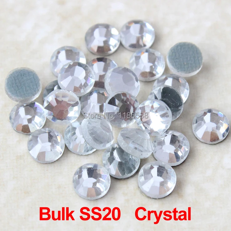 Direct selling rhinestone Bulk pack 100Gross/bag DMC SS20 Crystal clear