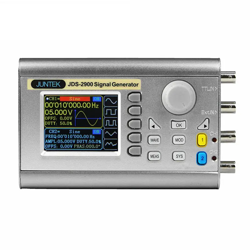 

Juntek Jds2900 60Mhz Signal Generator Digital Control Dual-Channel Dds Function Signal Generator Frequency Meter Arbitrary(Us