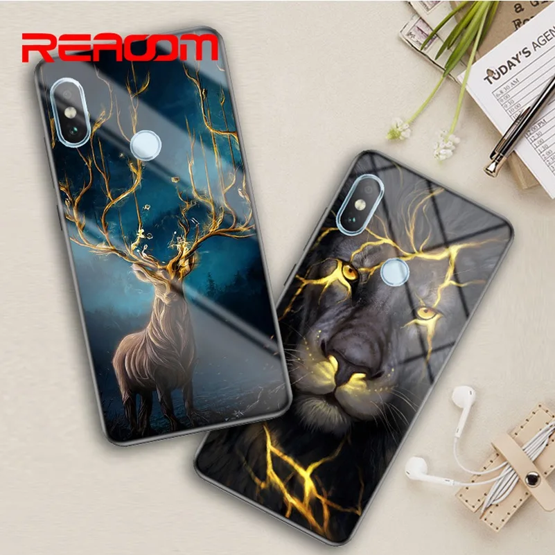 Закаленное Стекло чехол для Xiaomi Redmi Note 5 Pro Чехол Мягкий силиконовый костюма