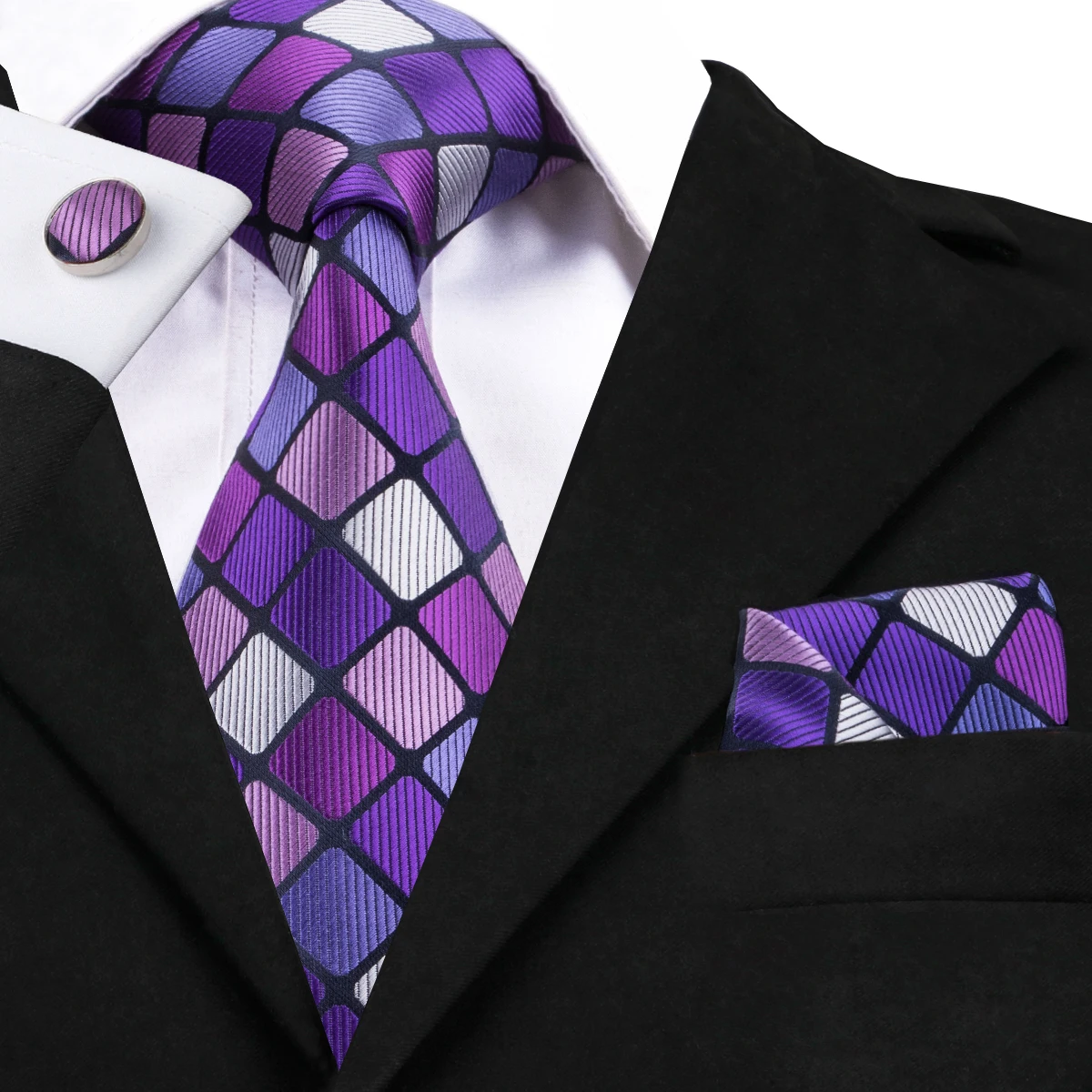 mens purple silk ties