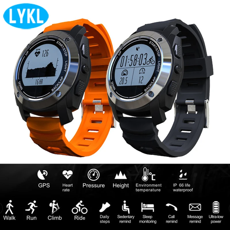 

Sports Smart Watch S928 Support G-sensor GPS Thermometer Heart Rate Monitor Notification Sport Mode Wristwatch for Android IOS