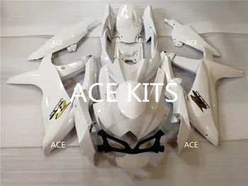 

ACE KITS New ABS Injection Fairings Kit Fit For SUZUKI GSX-R600 GSX-R750 K8 2008 2009 GSX-R600 k8 08 09 White p6