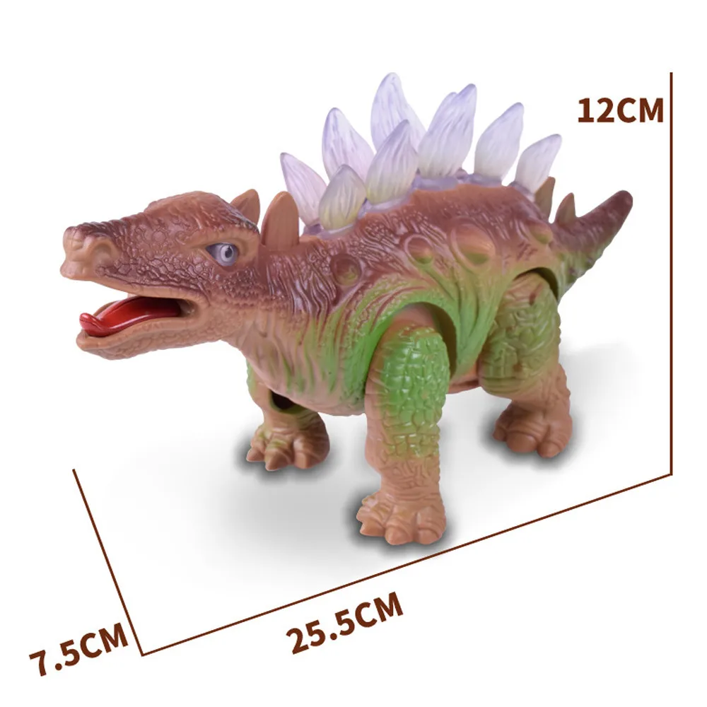 HIINST динозавр электронные прогулки робот Ревущие интерактивные игрушки огни звуки реального движения может идти вперед и рев JAN18