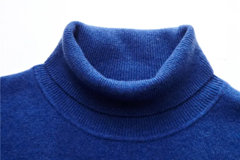 UCAK бренд свитер для мужчин чистая мериносовая шерсть пуловер для мужчин осень зима мягкие кашемировые свитера Толстая теплая водолазка Homme U3011