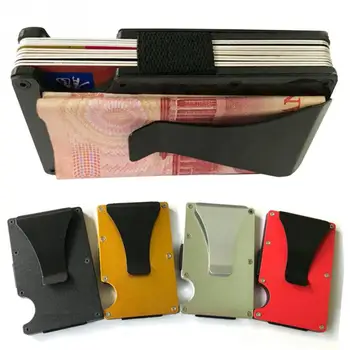 

ID credit Card Case Wallet Metal Case Aluminium Ultra-thin Card Money Holder Protector