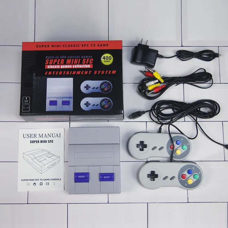 TV Video Game Console Handheld For Nes Classic Games Built-in 400 Different PAL&ampNTSC dual gamepad | Электроника