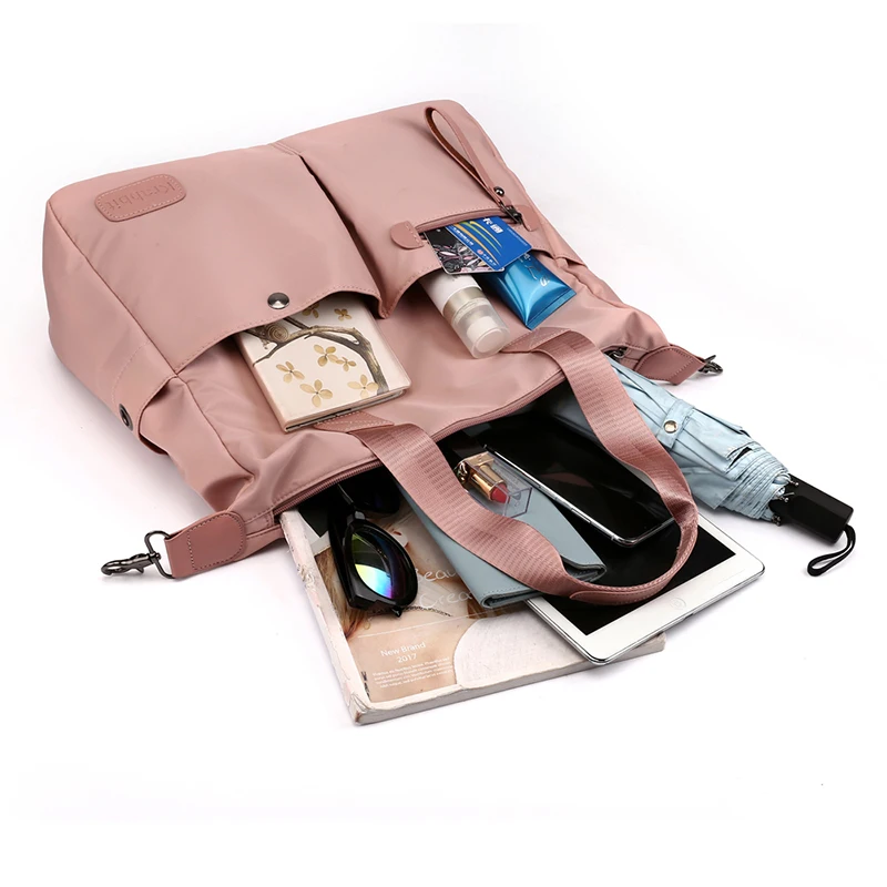 Женские сумки-мессенджеры для женщин, Большая водонепроницаемая нейлоновая сумка с несколькими карманами, женская сумка на плечо, женские сумки через плечо