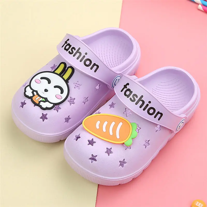 Kocotree Child Summer Slippers Cute 3D Cartoon Plane Soft Sole Flip Flops Water Shoes Kids Barefoot Anti-slip Beach Baby Sandals