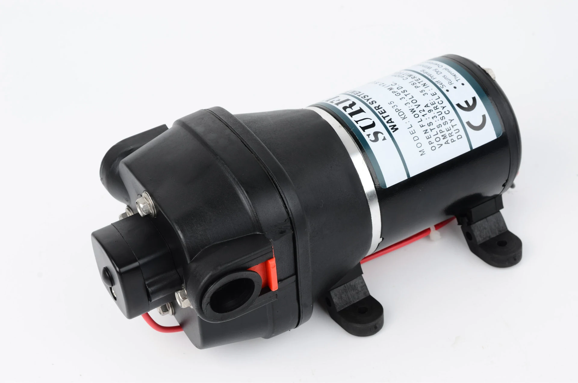 SURFLO 24V DC Electric Four Chamber Diaphragm Pump 12.5LPM With Automatic Pressure Switch