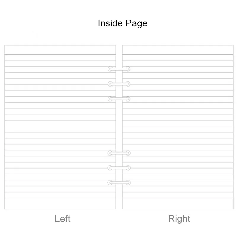 Бумага с подкладкой, блокнот с отрывными листами, заправка filofax a5 a6, hardiron, ежедневный блокнот, спираль, блокнот, наполнитель, бумага