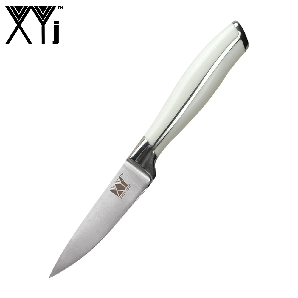 

XYj Brand Handmade 3.5 inch Paring Knife Fruit Kitchen Knife Full Tang Handle Stainless Steel Knife Sharp Blade Cooking Tools