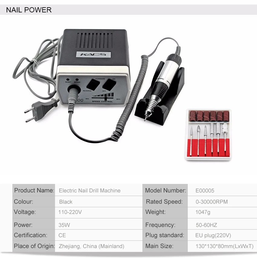 Профессиональное оборудование для маникюра, дрель, шлифовальный аппарат для маникюра, педикюрные инструменты, электрическая дрель для ногтей, электрические сверла
