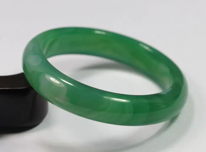 

Free shipping 64MM VERY FINE RARE NATURAL GREEN JADEITE BRACELET BANGLE #A237