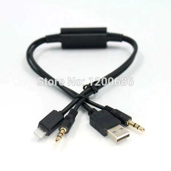 3 5 мм AUX аудио кабель USB провод жгут для BMW MINI Apple iPhone 5S 6 Plus |
