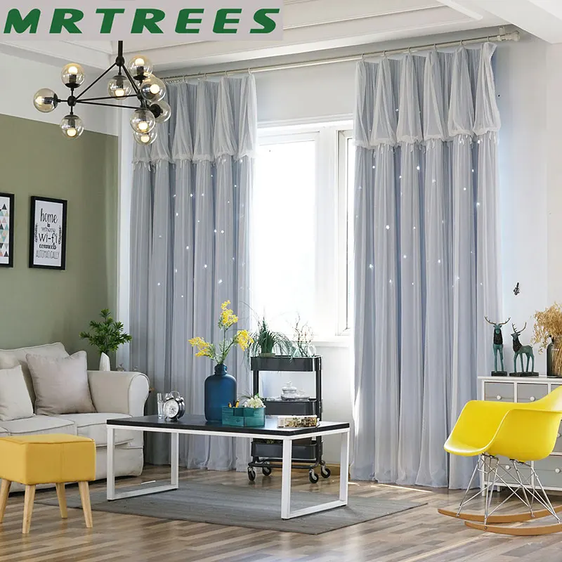 Современные Плотные Шторы MRTREES для гостиной детской спальни оконные шторы дома