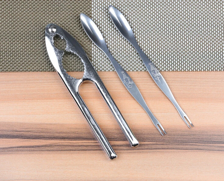 Kitchen cooking tools Seafood lobster crab forks,nut and lobster cracker,crab pick pincers home