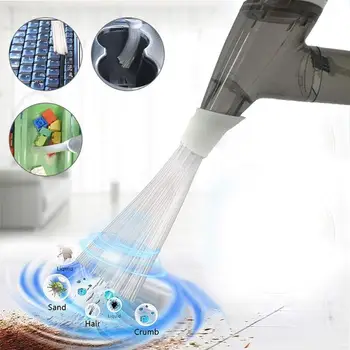 

Portable Mini Handheld Vacuum Cleaner Home Desk Car Duster Brush Cleaner Dirt Remover Blue Black Home Dirt Remover Tool