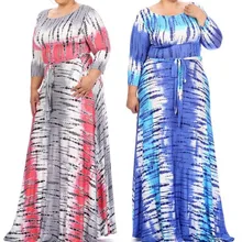 Пакистанская женская одежда платье, европейский и американский стиль платья, круглый вырез печать, модное сексуальное маятниковое платье