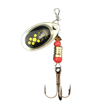 

10pcs Fishing Lure Bass Trout Salmon Hard Metal Spinner Baits Kit 6cm 2.5g Imitation Bait Rotating Iron Piece Road Lure 2018