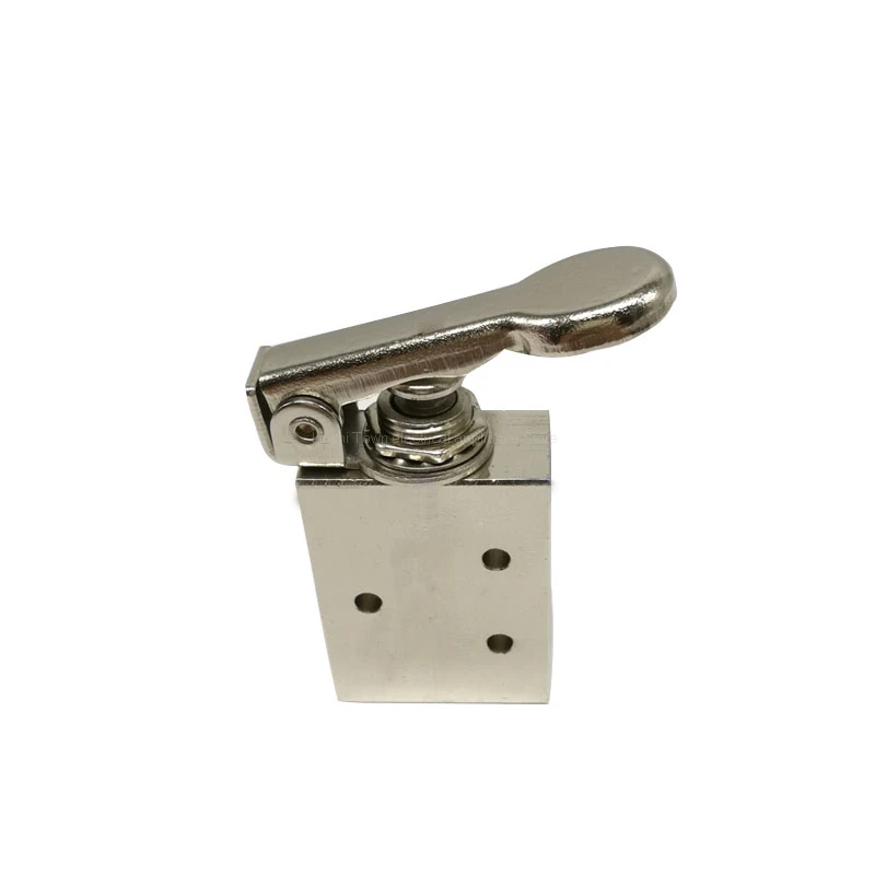 Pneumatic 3 Position 4 Way Spring Return Lever Manual Air Valve TAC2