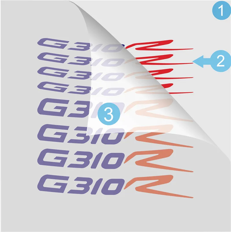 Мотоцикл наружное кольцо личности Творческие автомобильные наклейки отражающие аксессуары Декоративные наклейки для BMW G310R
