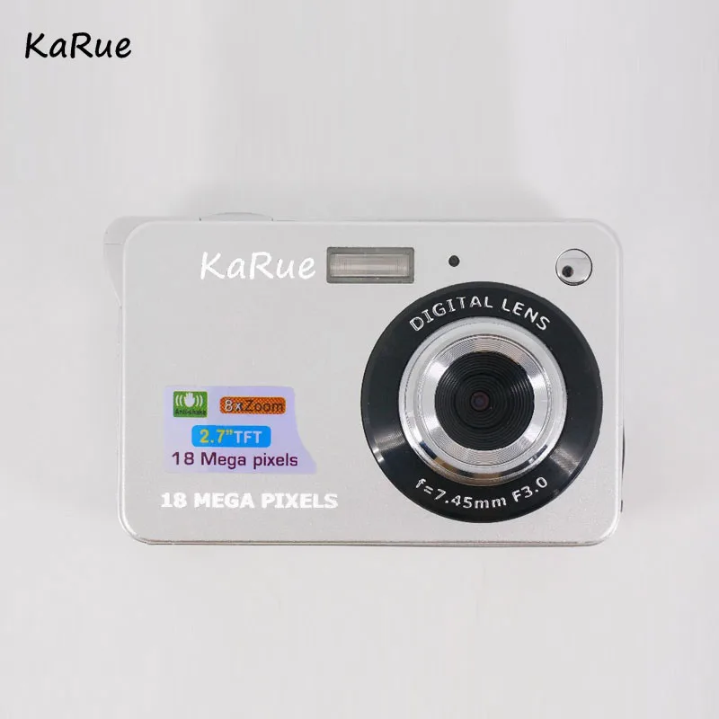 KaRue Высокое качество Портативный 18MP 720 P Мини Цифровая камера 8x цифровой зум фоторамка 2,7 дюймов экран 5MP CMOS цифровое видео