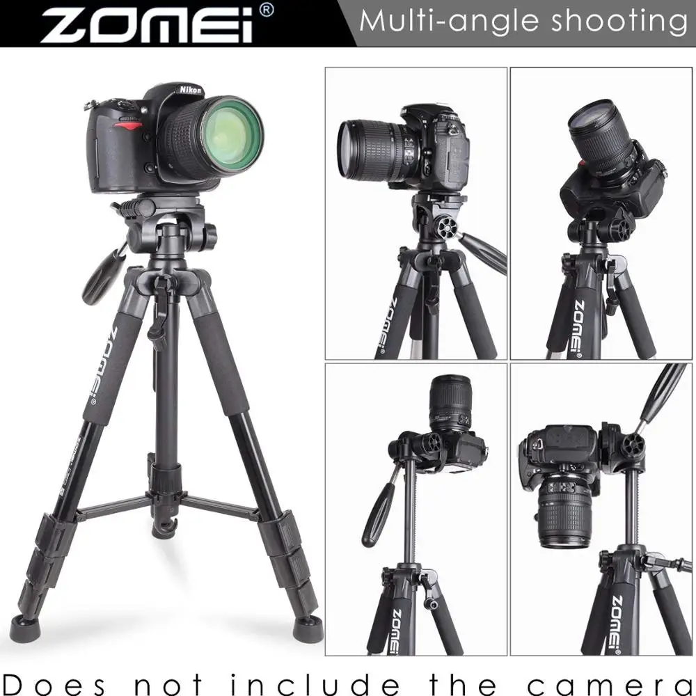 Универсальный Zomei Q111 Профессиональные алюминиевые Портативный путешествия штатив для Canon Nikon Panasonic sony DSLR камеры& видеокамеры