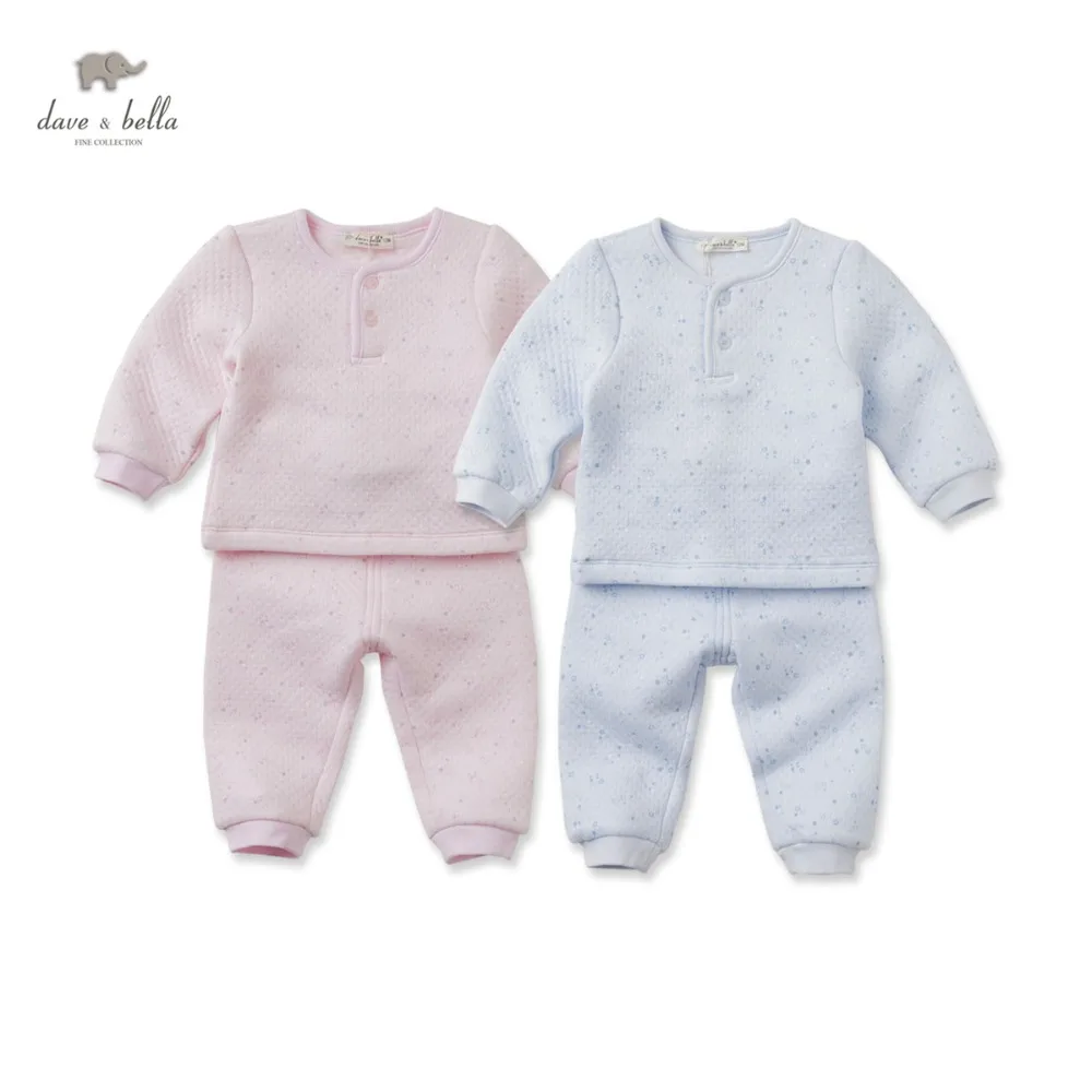 DB2654 dave bella autumn baby sleepwear infant pajamas toddle clothes