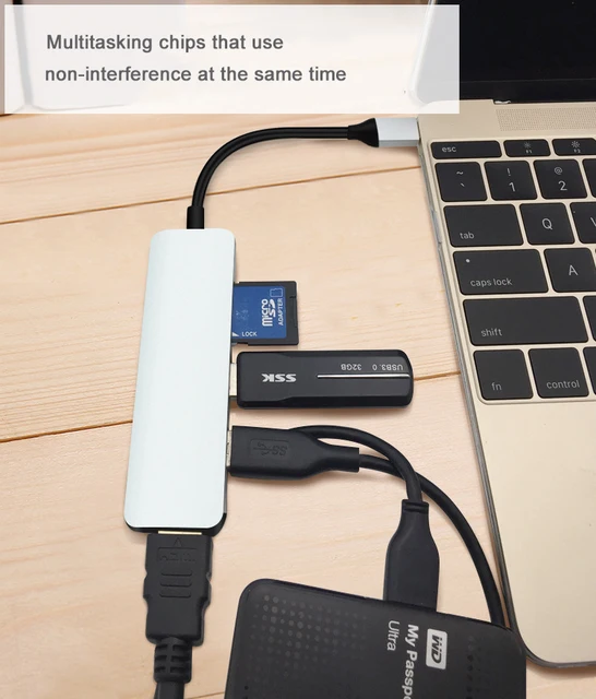 Special Offers Ugreen Thunderbolt 3 USB adapter C to 3.0 HUB reader micro USB power port pd3.0 charging port