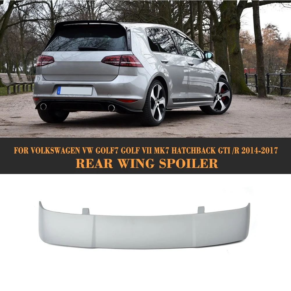 FRP Rear Roof Wing Spoiler for Volkswagen VW Golf 7 MK7 VII GTI R Hatchback 2014 2017 Car