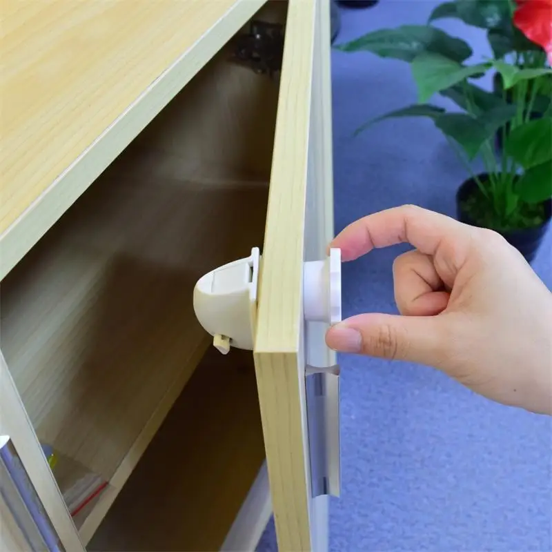 Safety 4pcs Magnetic Child Lock Baby Cabinet Children 4pcs Magnetic Child Lock Baby Safety Cabinet Children Protection Kids Drawer Locker Security Cupboard