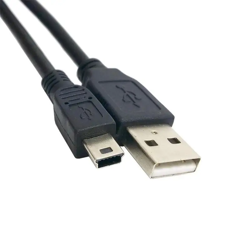 1.5 m MINI USB data cable USB to T-port USB A to 5P cable Player Car DVR GPS Digital Camera HDD Mini USB