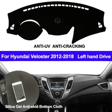 TAIJS крышка приборной панели автомобиля силиконовый нескользящий коврик покрытие для приборной панели коврик для панели для Hyundai Veloster 2012 2013