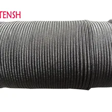 4 мм серый Лучший плоский нейлоновый шнур+ ювелирные аксессуары резьба Макраме Веревка Браслет китайский узел леска для бисера 130 м/рулон